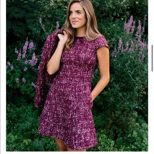 Gal Meets Glam Nell Tweed Dress Size 10